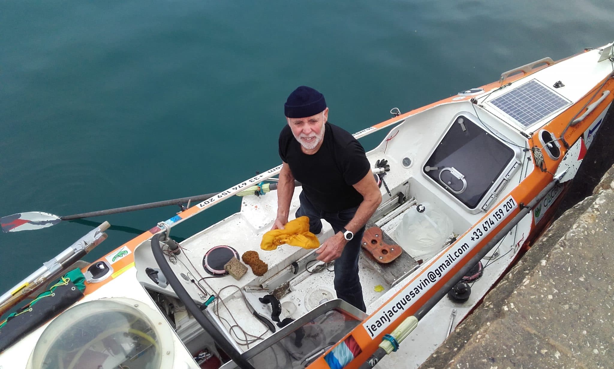 Jean-Jacques Savin revient sur sa première traversée de l’Atlantique en solo