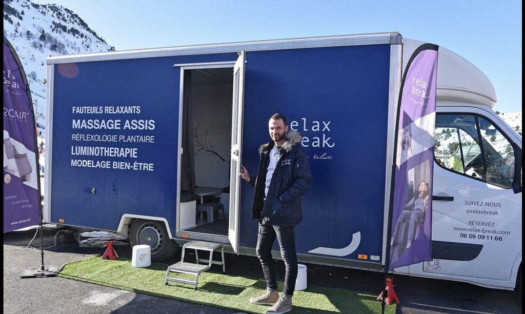 Relax Break, l’histoire d’ un ex-footballeur qui crée un camion bien-être
