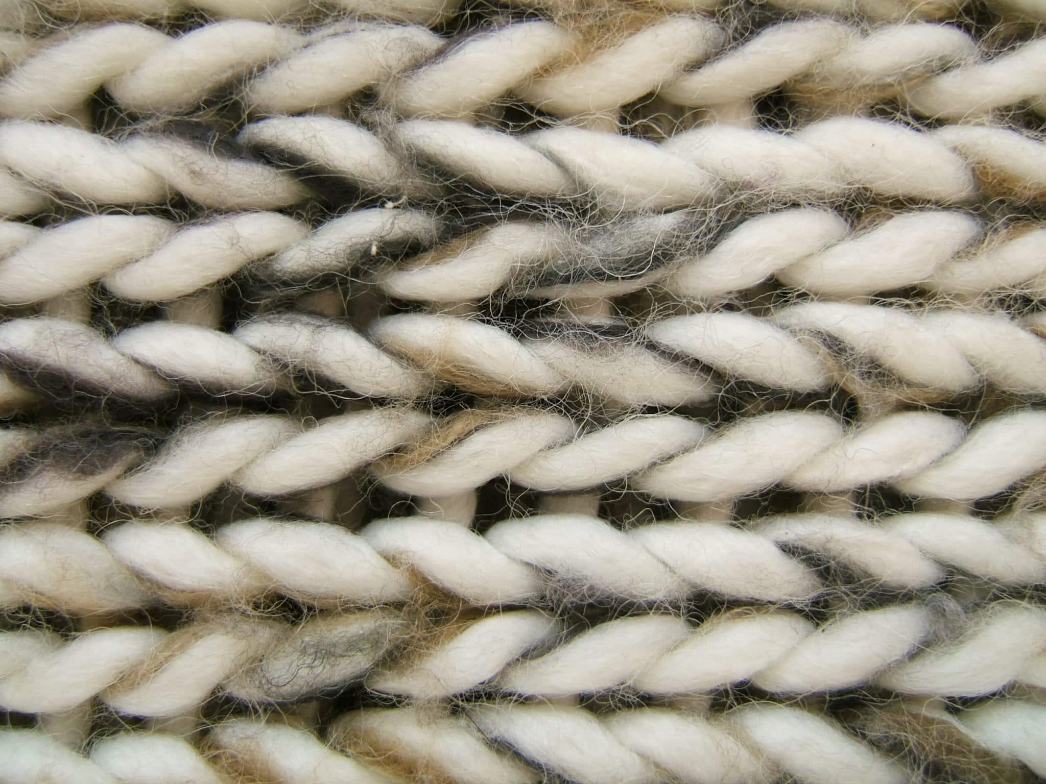 macro d'un pull en laine