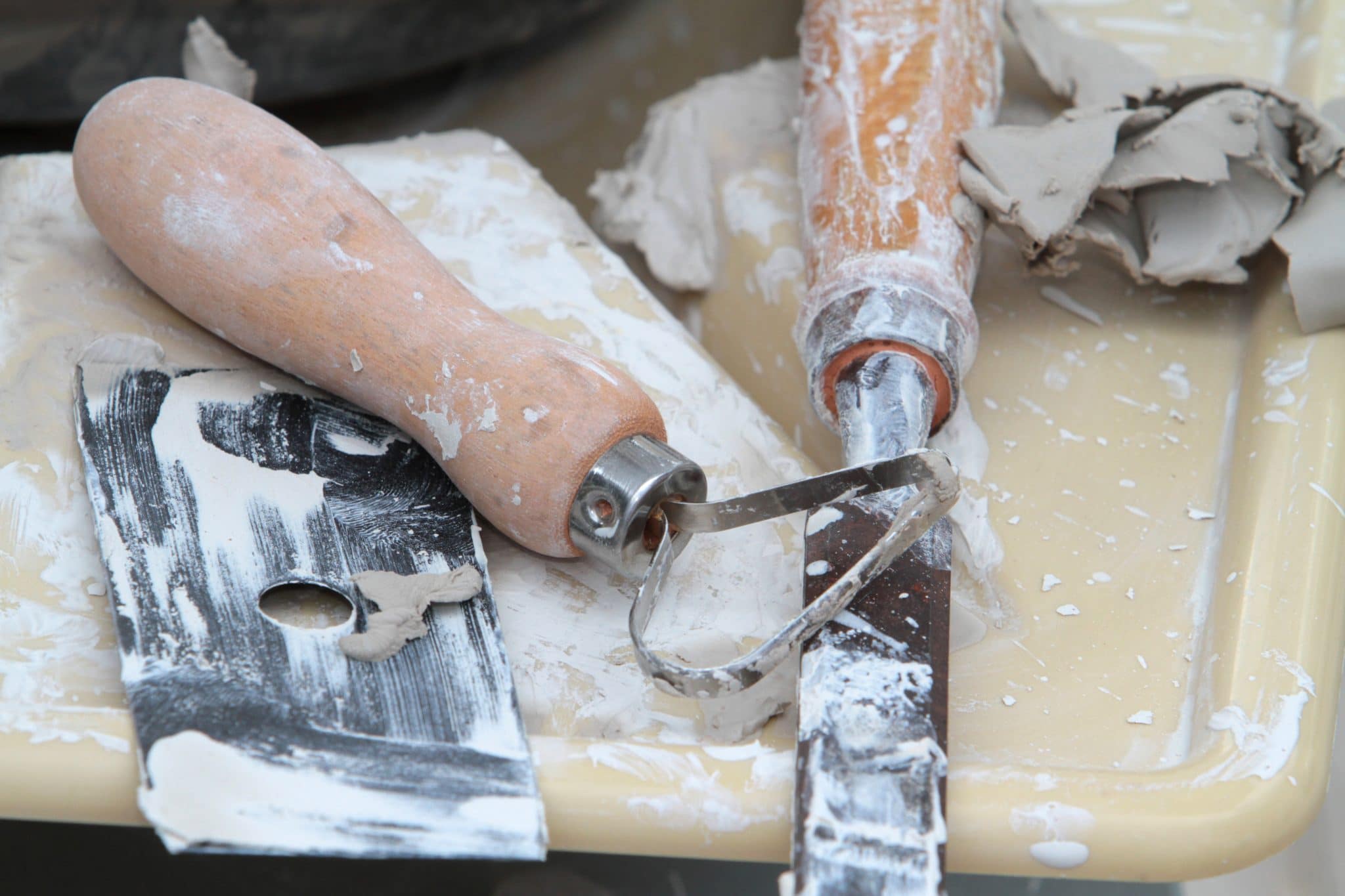 Les outils du potier.