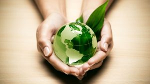concept écologie planète terre verte
