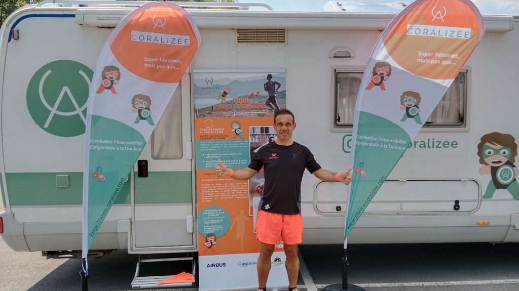 Il court pour faire connaître l’insensibilité congénitale à la douleur
