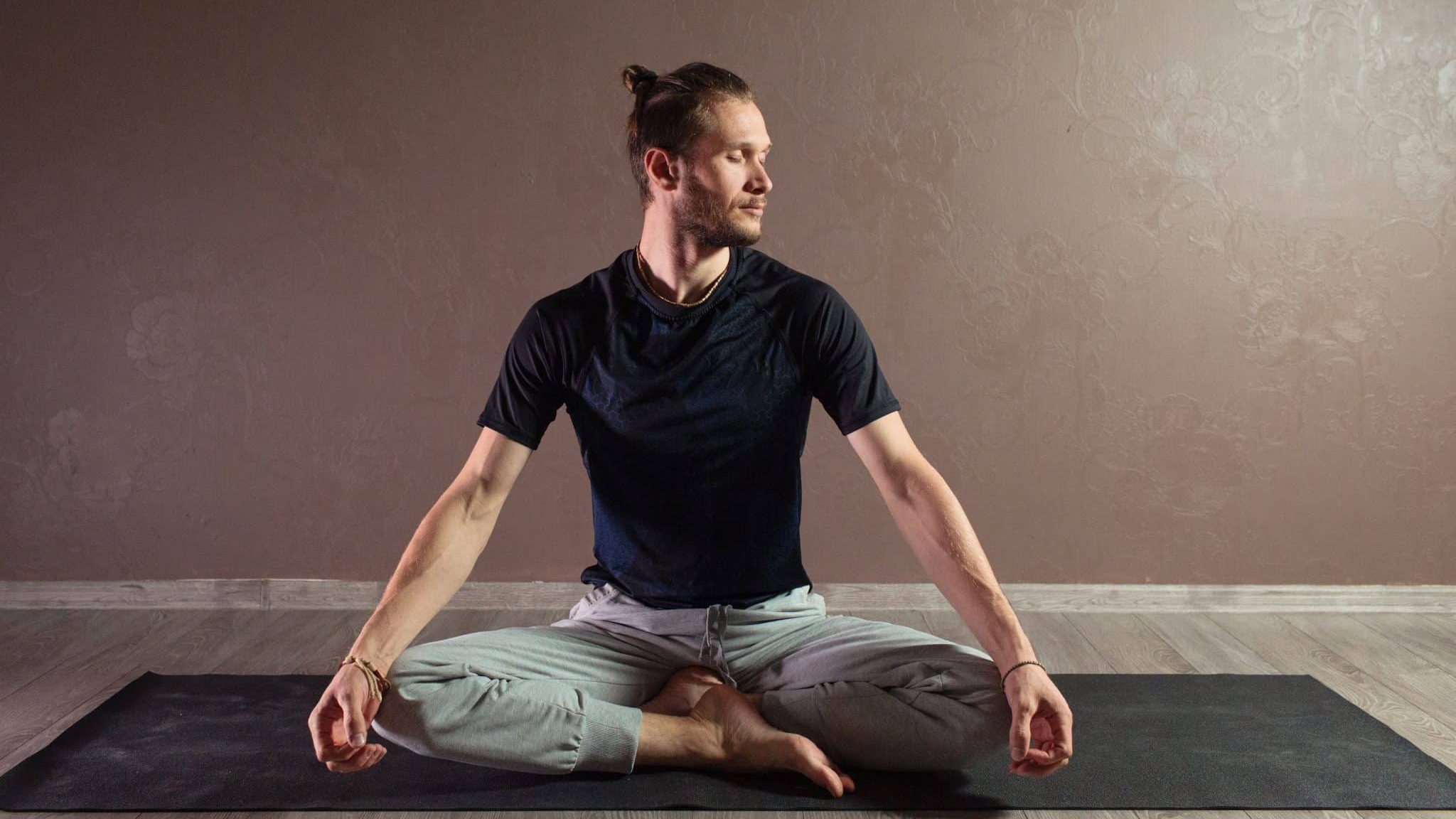 Yoga Exercice Esprit Bien-être Forme Femme Méditation Photo stock