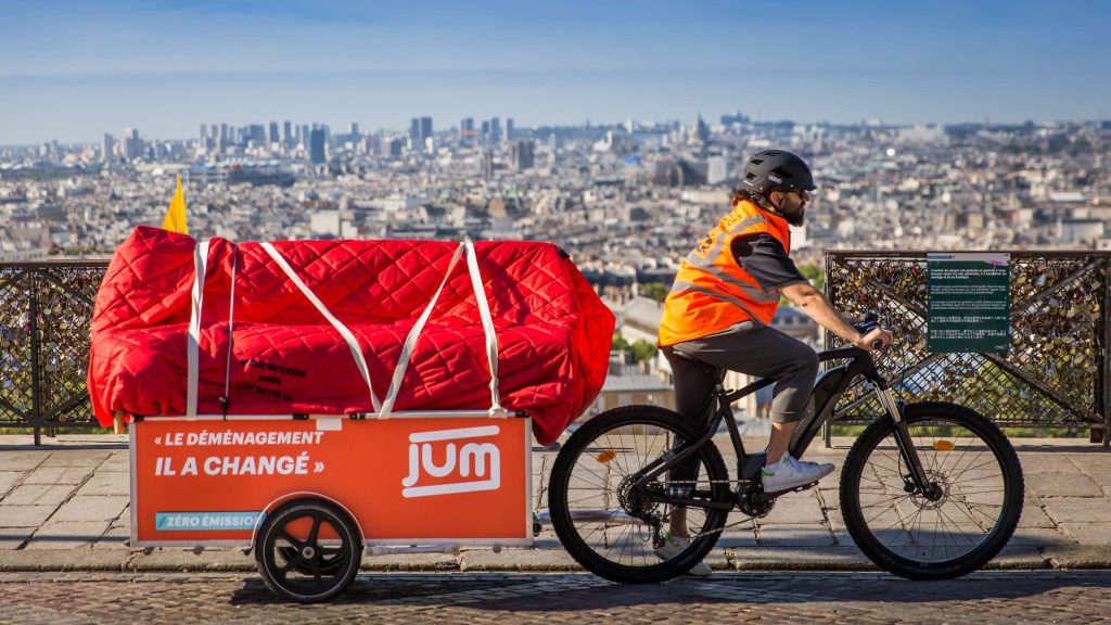 JUM, le service de déménagement à vélo payable à l’heure