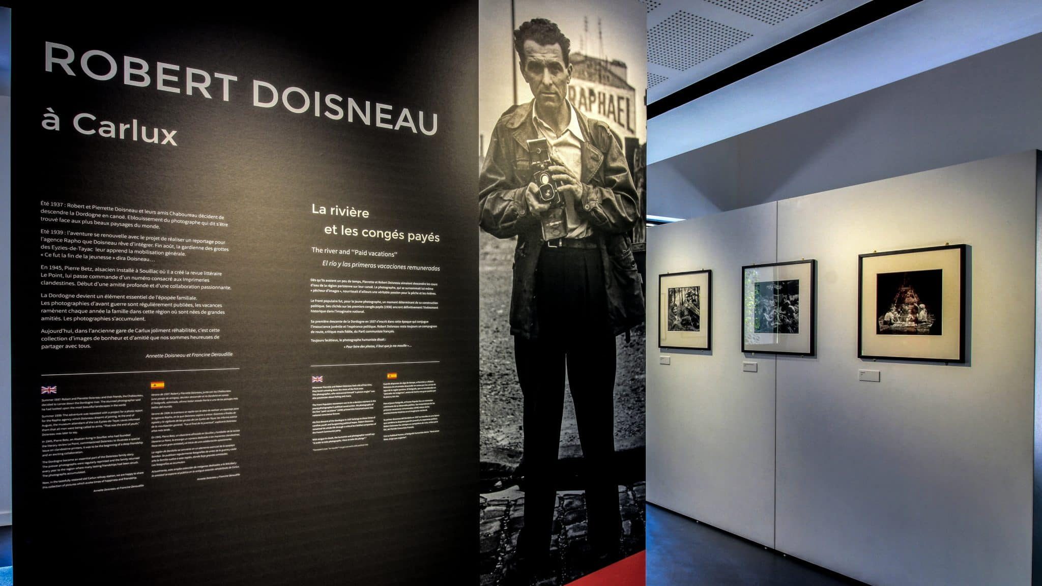Exposition permanente Robert Doisneau à l’ancienne gare de Carlux