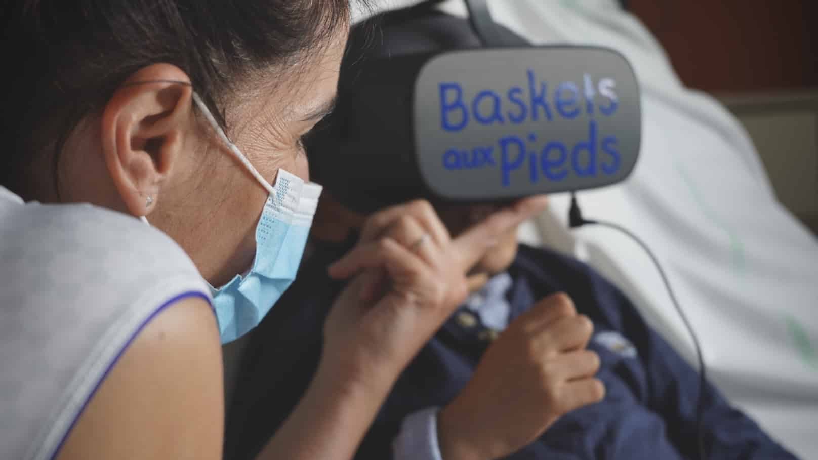 Faire voyager virtuellement les enfants hospitalisés avec Baskets aux Pieds