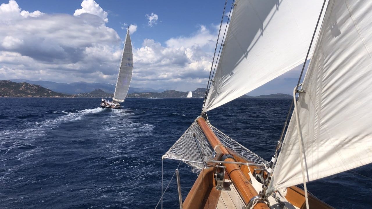 Les bateaux de la Corsica CLassic au large de Porto-Vecchio