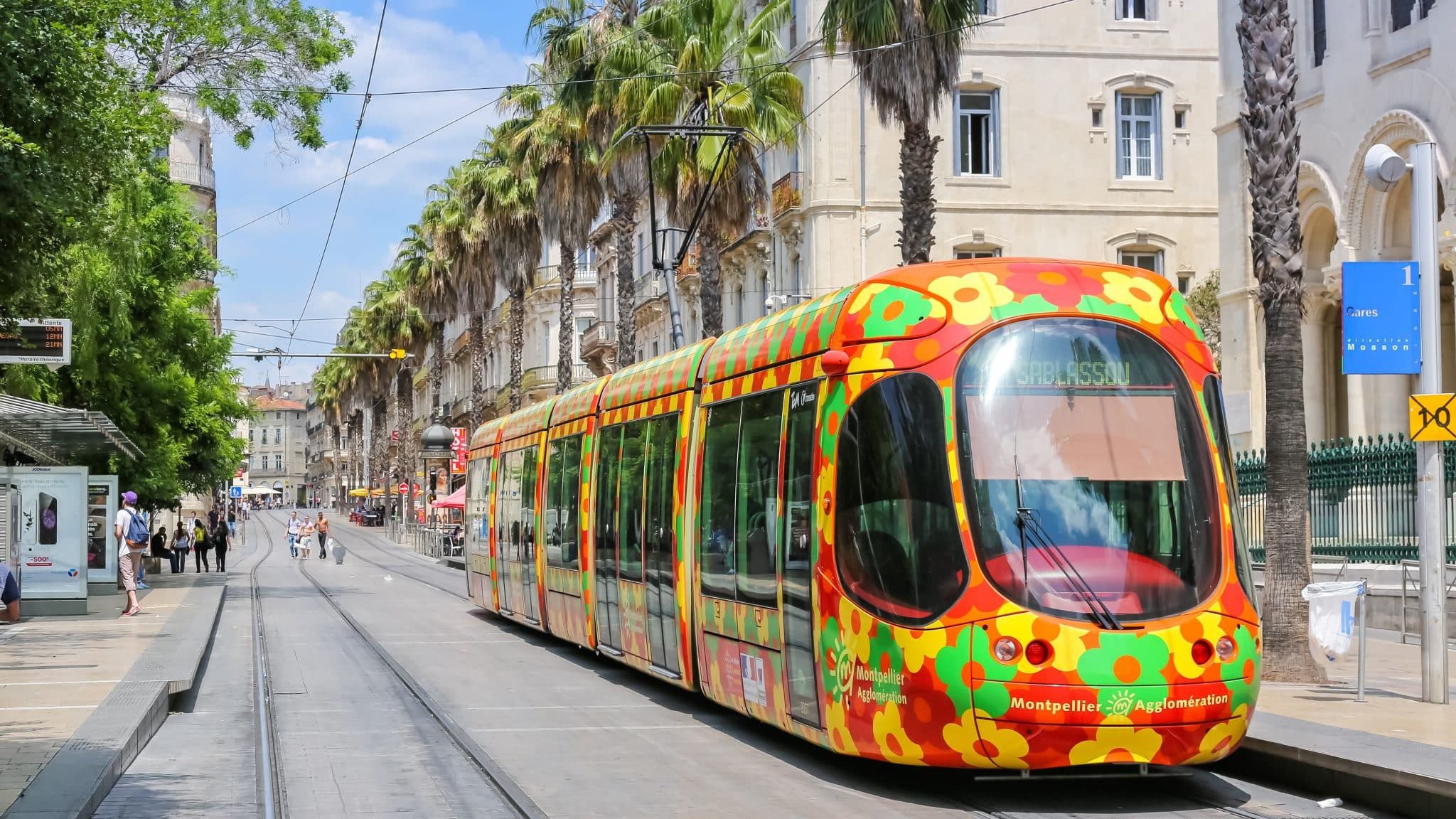 Un tramway à Montpellier.