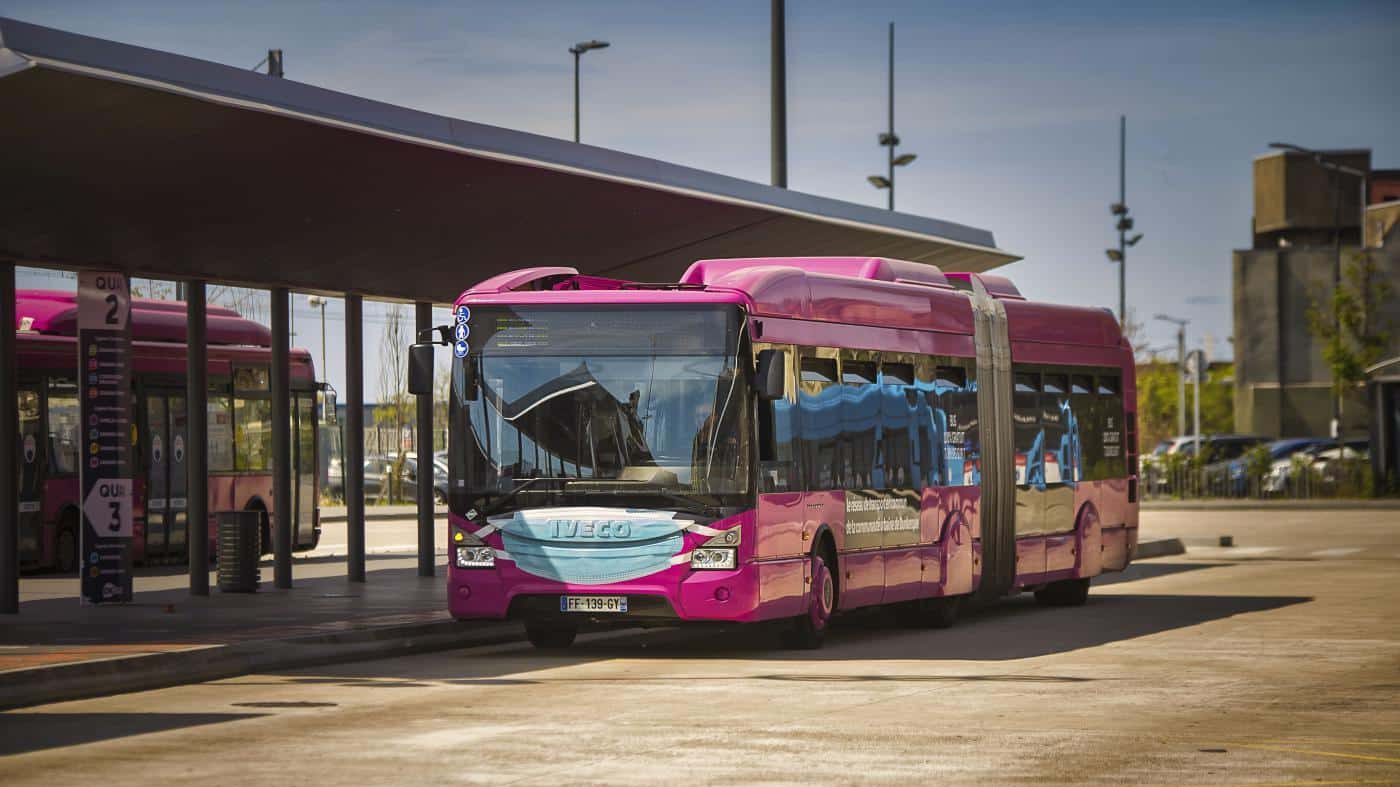 Bus coloré gratuit à Dunkerque