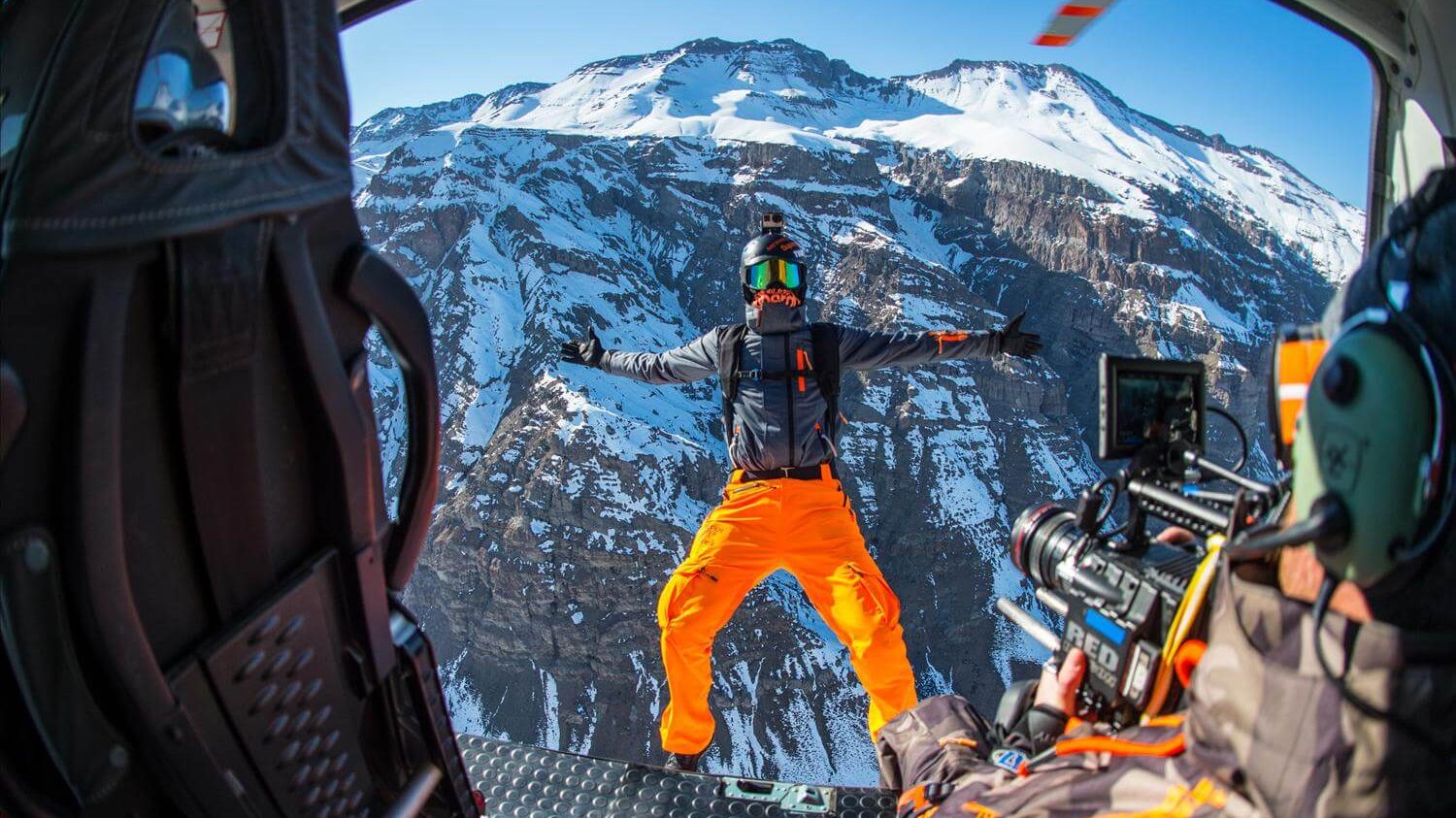 Ski base jump