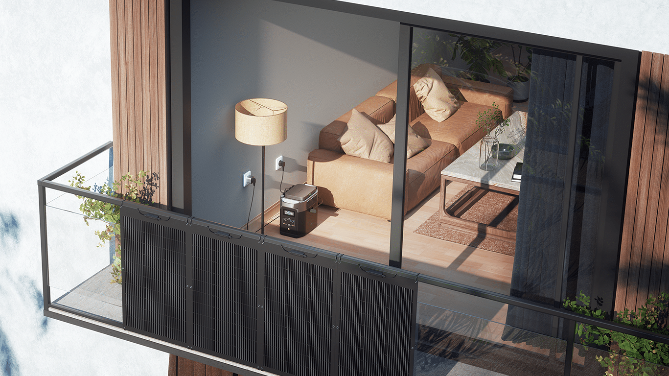 EcoFlow lance un dispositif solaire de balcon avec station de stockage  portable - L'Echo du Solaire