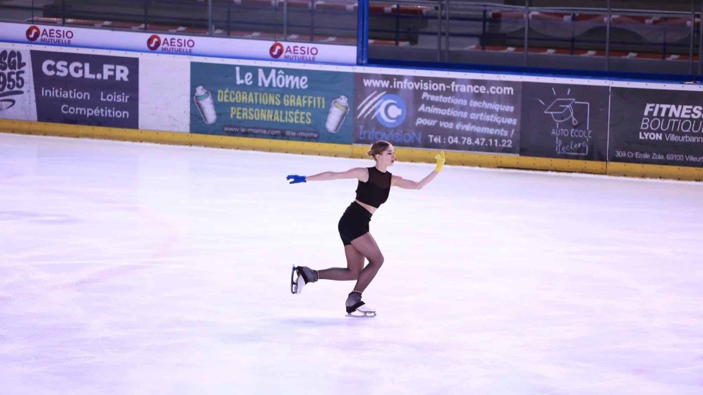 Ninon Terreaux, championne de France de danse sur glace en solo