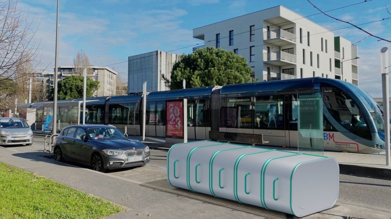 Simulation de garages à vélo sécurisés et connectés.