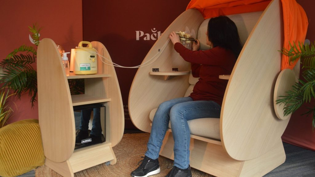 Le fauteuil Pachamama, un cocon d’allaitement en entreprise