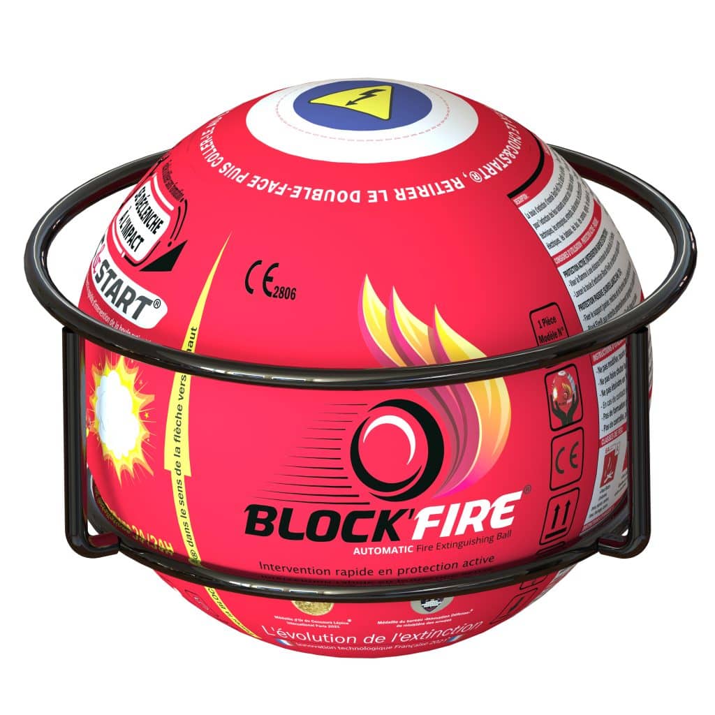 La technologie Block'Fire permet d'éteindre un feu en un instant