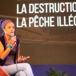 Lamya Essemlali cofondatrice et présidente de Sea Shepherd France intervient lors du festival Climax à Bordeaux