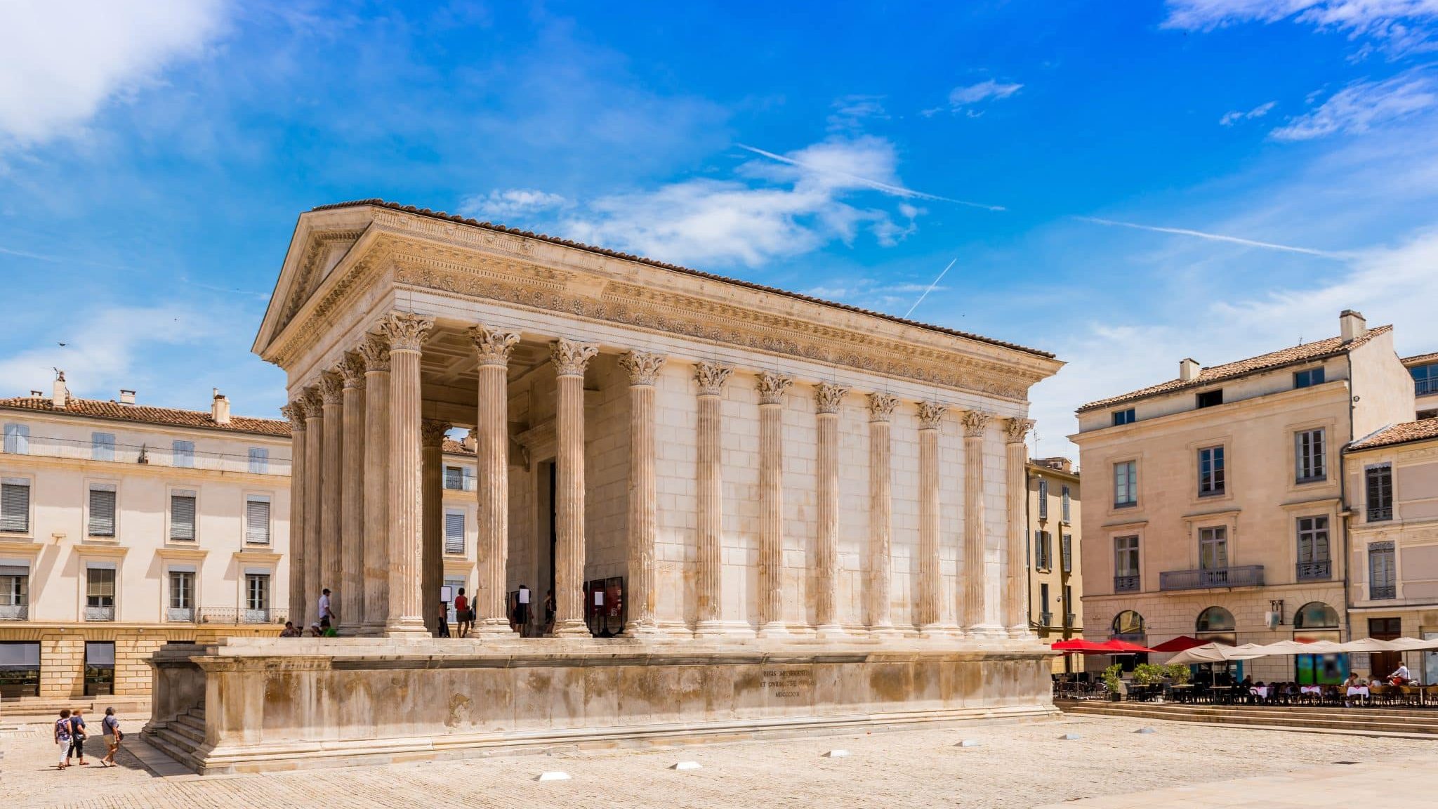 Maison Carrée à Nîmes en Languedoc, Occitanie