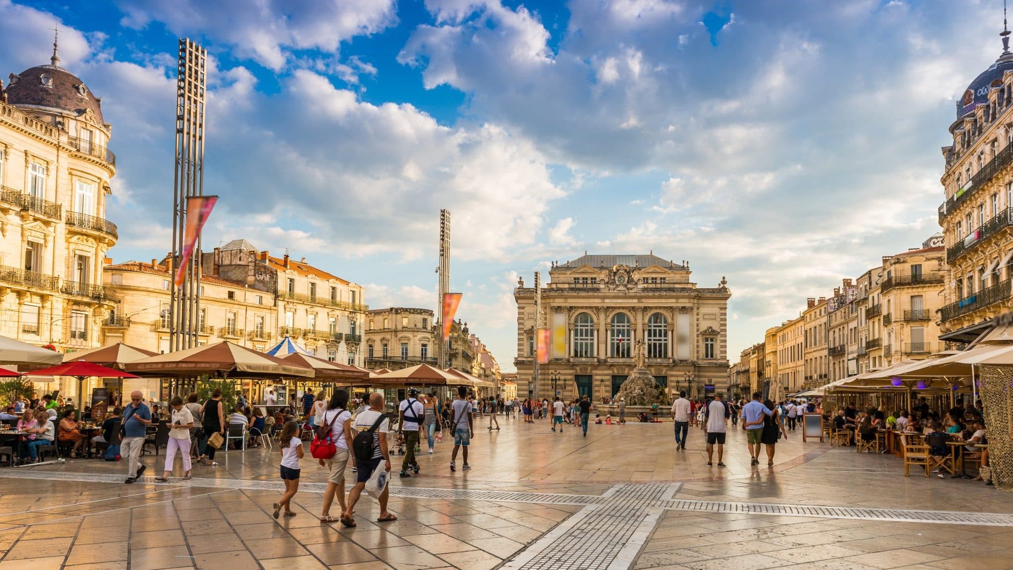 Place de la Comédie à Montpellier.