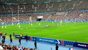 Image tirée du match France-Italie, lors du Tournoi des Six Nations, en février 2022.