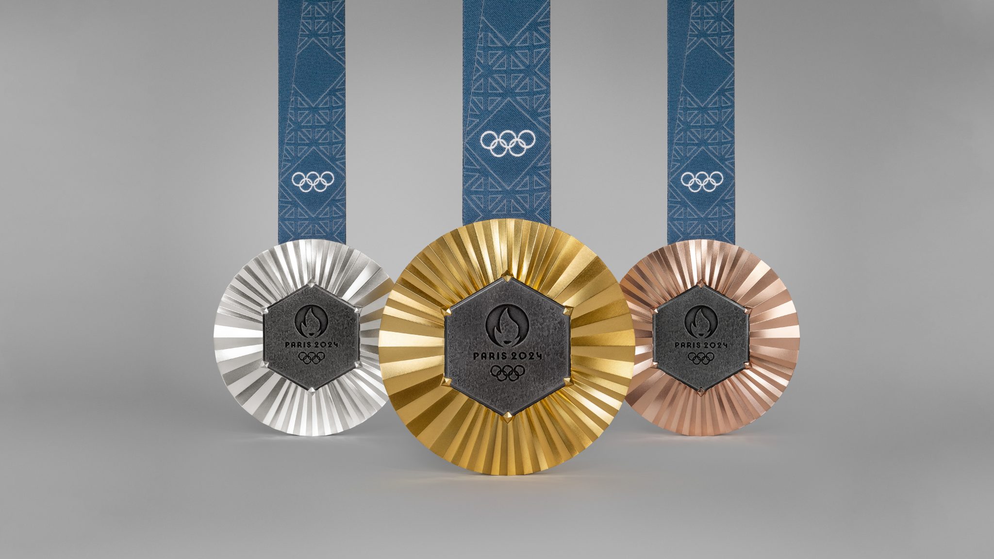 Les médailles des Jeux de Paris 2024.