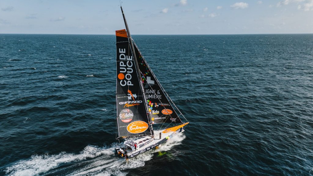 Vendée Globe : un Imoca aux couleurs de l’association Coup de Pouce