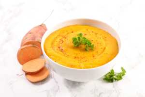 Velouté de patate douce au gingembre