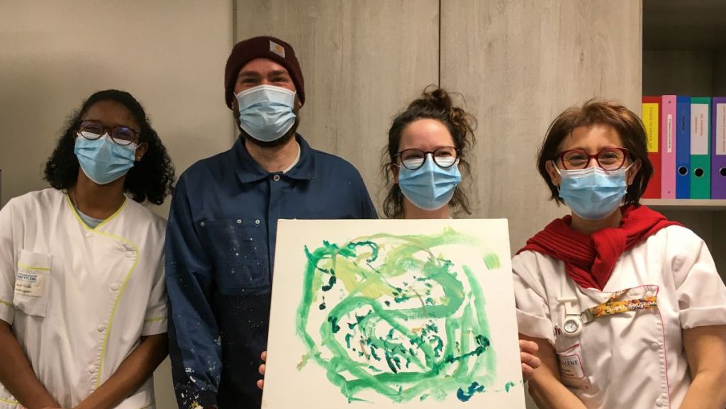 Bordeaux : l’artiste Paul Peinture anime des ateliers en soins palliatifs