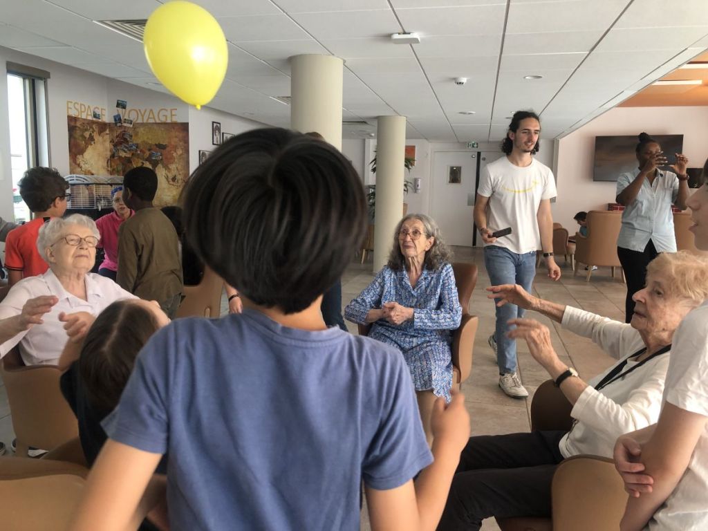 Le projet solidaire et intergénérationnel mené avec l’association Siel Bleu.