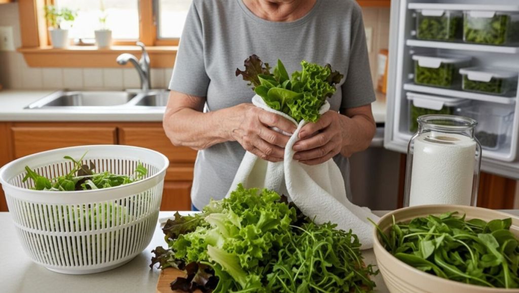 Ces astuces de grand-mère qui gardent votre salade fraîche et croquante beaucoup plus longtemps