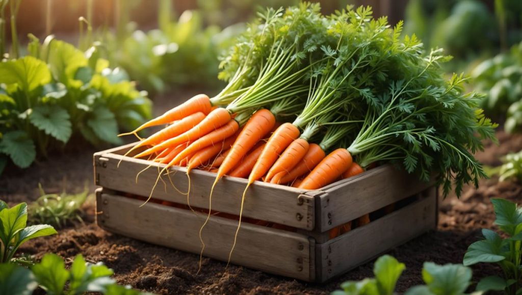 Carottes dans une cagette