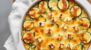 Gratin courgettes feta