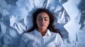 Femme en surcharge mentale - crédit photo : wpw via Adobe Stock