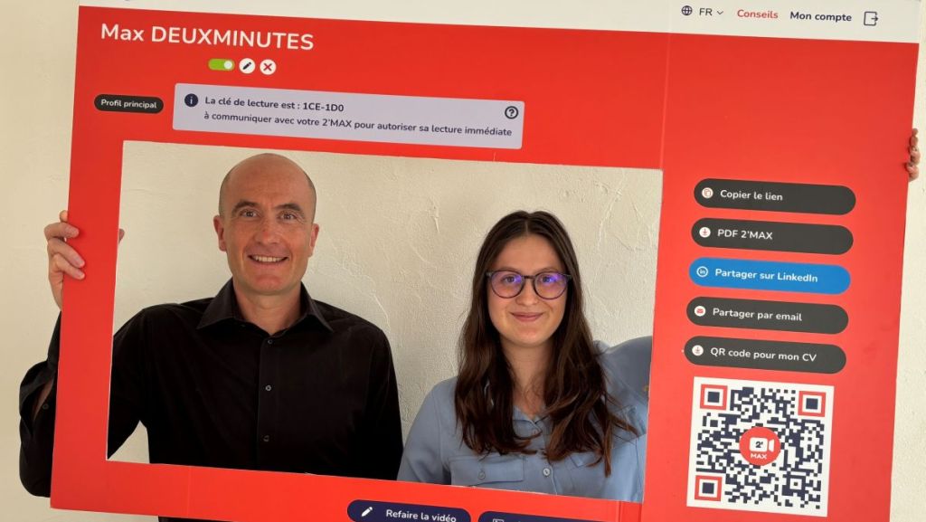 Une vidéo de « 2 Minutes Max » pour convaincre un futur employeur