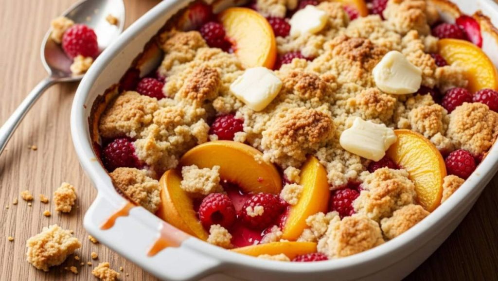 Simple, rapide, fruité : ce crumble fruité d’été est devenu le dessert officiel de toutes nos vacances