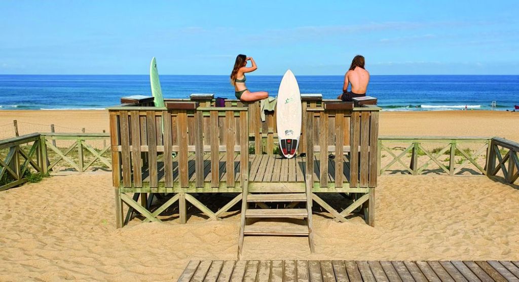 La plage de Tarnos, dans les Landes.