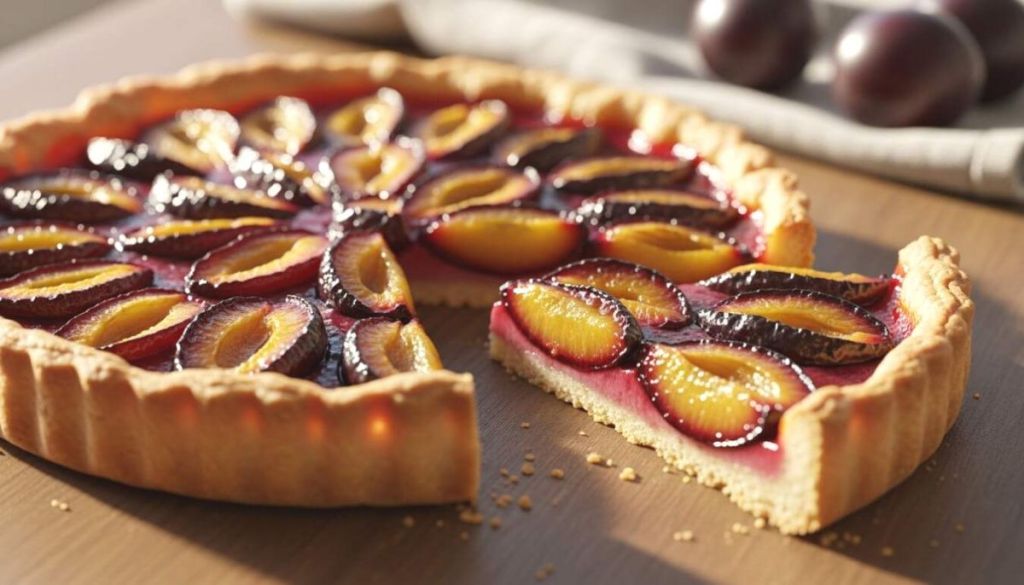 Cette tarte briochée ultra moelleuse aux prunes caramélisées va vous obséder jusqu’au prochain goûter