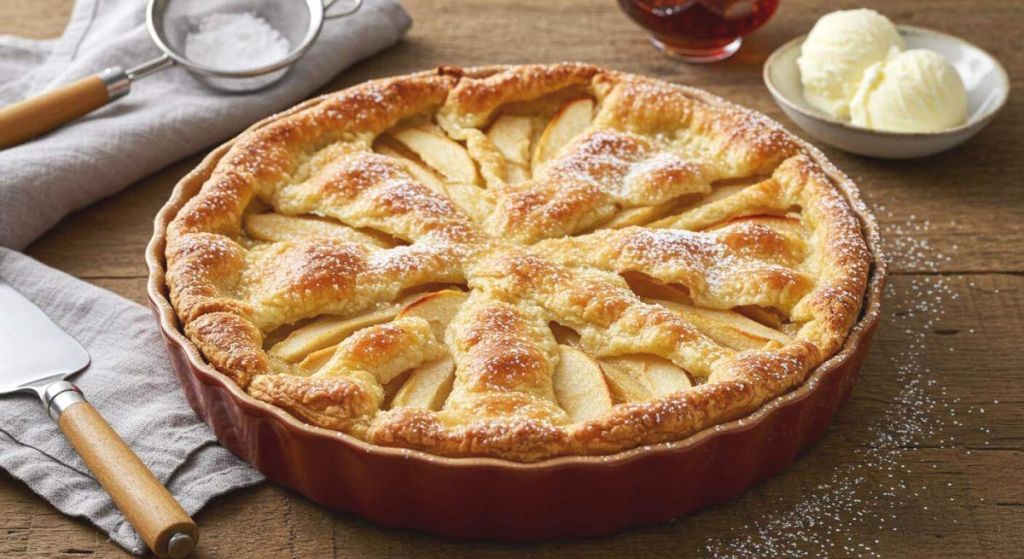 Croustillante, dorée, parfumée à l’Armagnac… cette croustade aux pommes de Julie Andrieu vaut chaque minute passée dessus