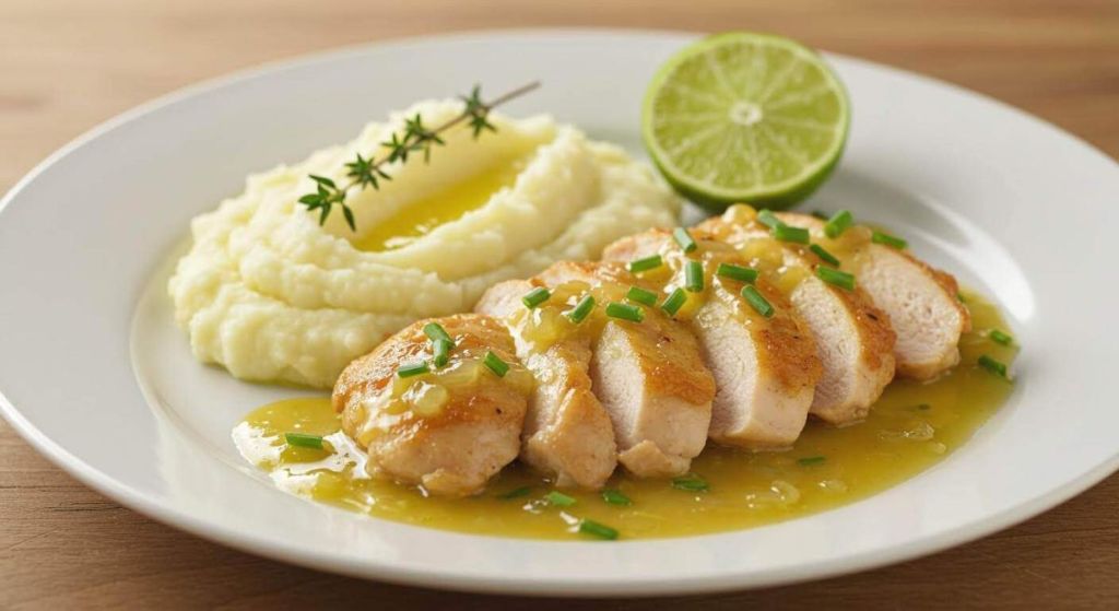 Envie d’un dîner express et gourmand ? Testez cette piccata de poulet au citron servie avec une purée maison