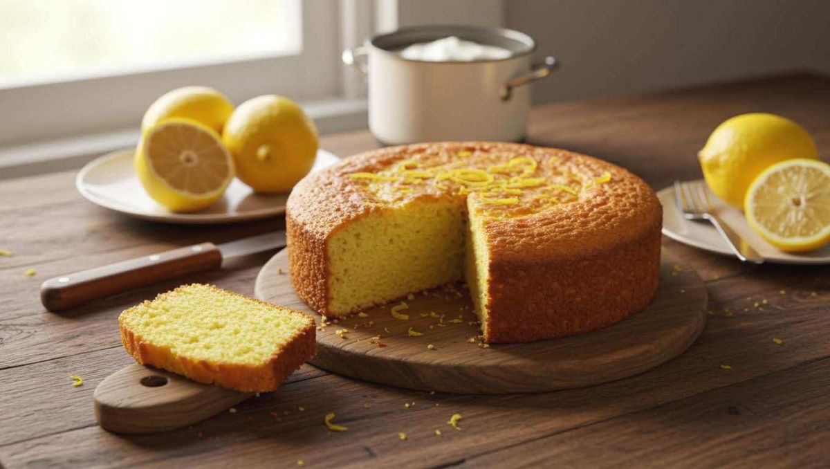 Moelleux, citronné, ultra simple : ce gâteau au yaourt façon Cyril ...