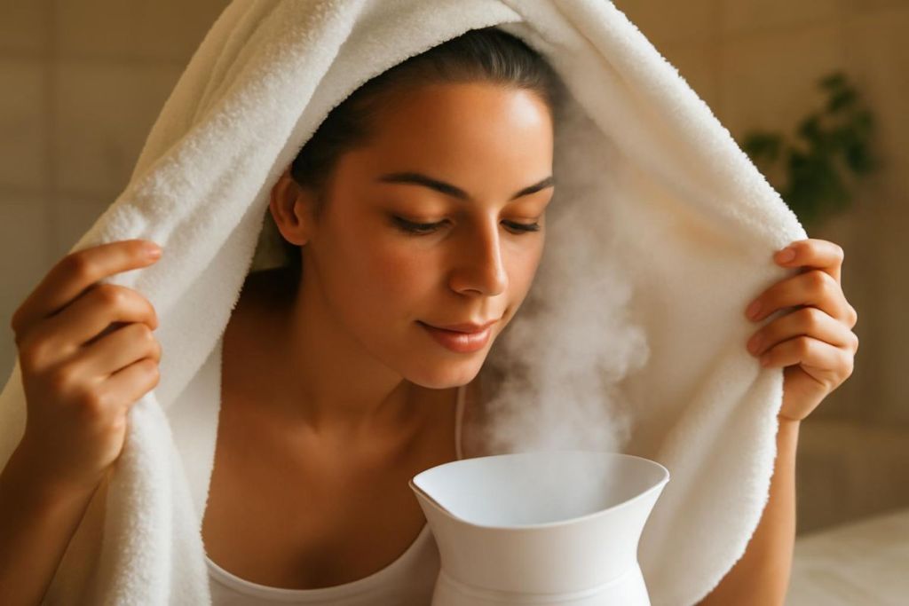 Le bain de vapeur facial : le secret d’une peau éclatante naturelle