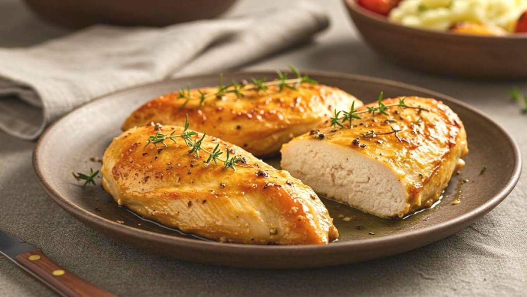 Cette cuisson express au four transforme vos blancs de poulet en plat juteux, savoureux et prêt en 20 min