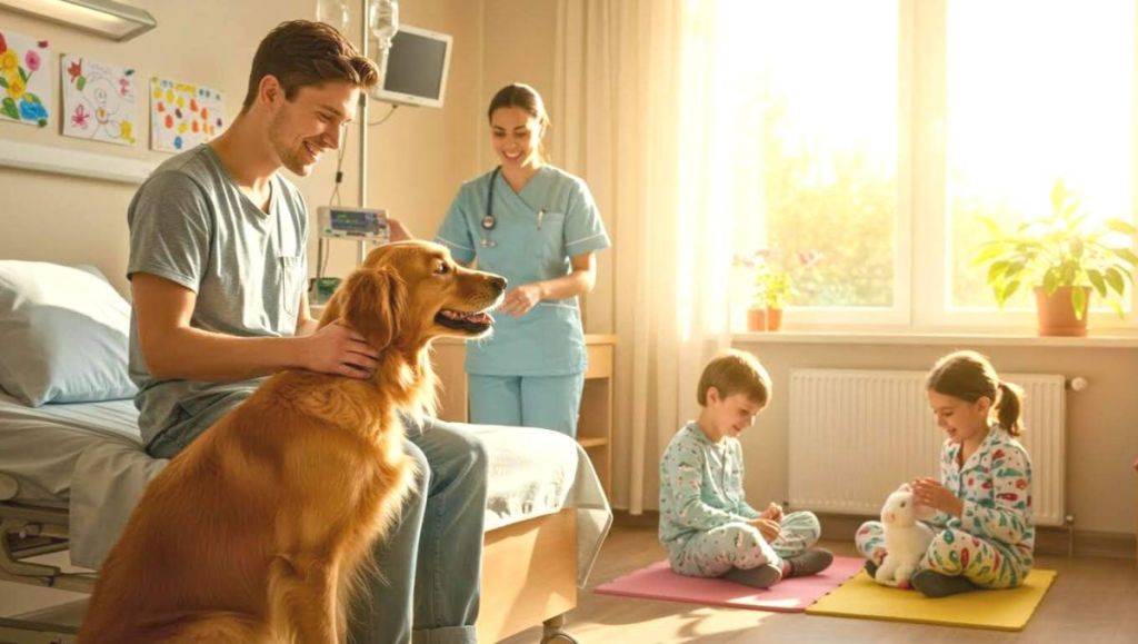 Dans les hôpitaux, la tendresse animale s’impose comme une thérapie douce, naturelle et profondément humaine