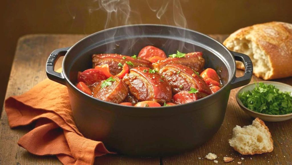 Joues de porc moelleuses, chorizo fumé et sauce parfumée : l’automne dans l’assiette à partager sans modération