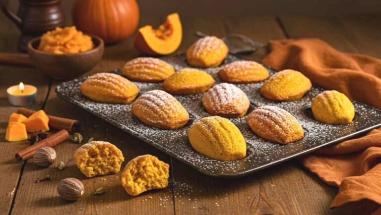 Plateau de madeleines au potimarron