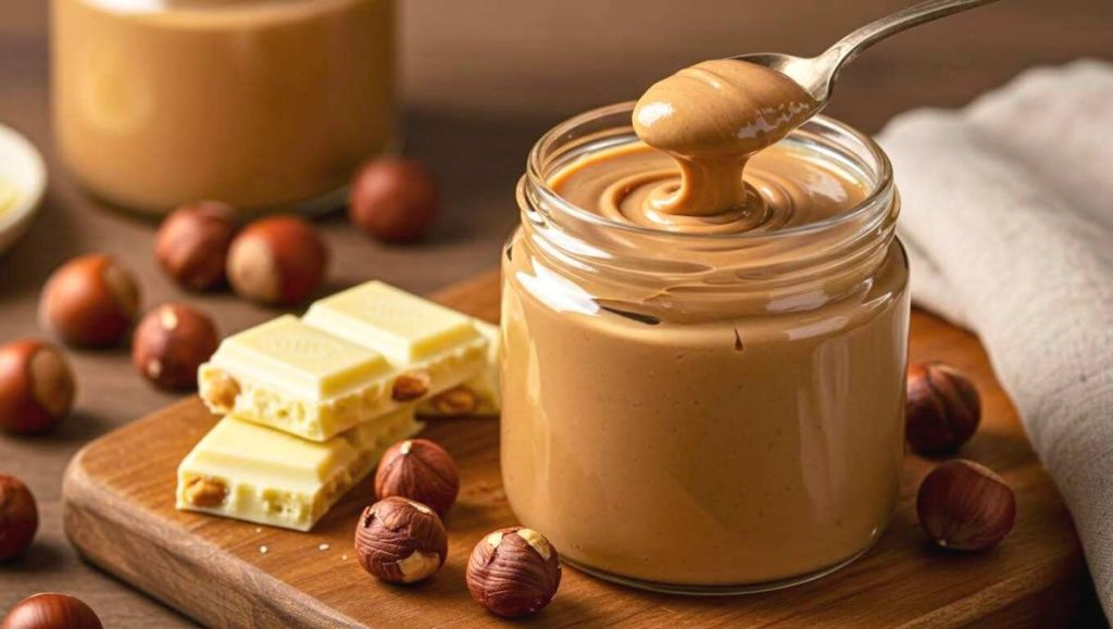 Pâte à tartiner ultra fondante noisette et chocolat blanc