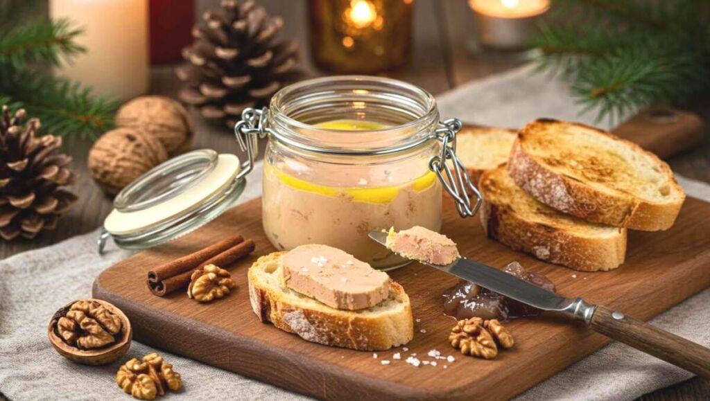 Ce foie gras en bocal prêt à l’avance est le secret d’un apéritif de Noël chic, gourmand et sans prise de tête