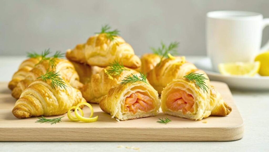 Croustillants dehors, fondants dedans : ces mini-croissants au saumon fumé font un malheur à l’apéro