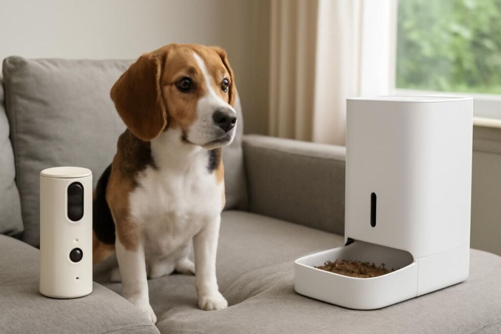 L’anxiété de séparation chez les animaux : comment les outils de Pet Tech (caméras, distributeurs intelligents) peuvent aider