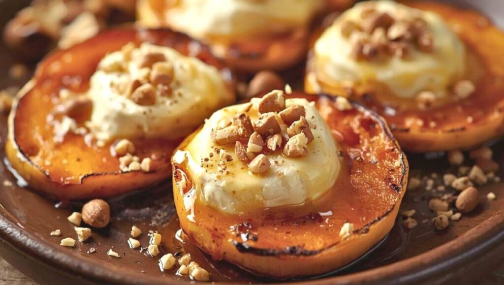 La recette anti-blues de l’hiver : courge, miel, camembert fondu et croquant de noisettes… un bonheur