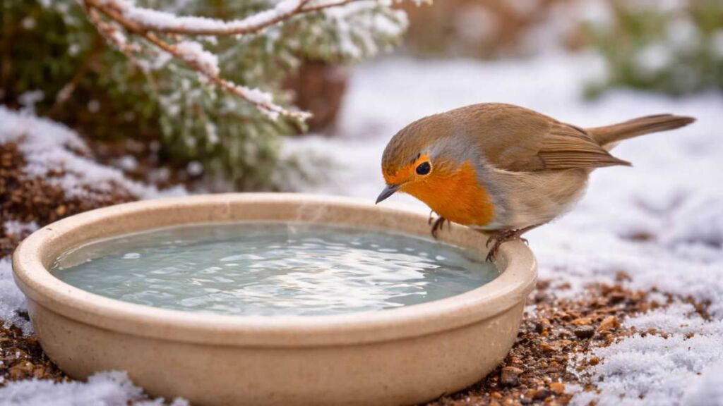Les 5 astuces les plus efficaces pour attirer un rouge-gorge en hiver sans matériel, ni graines, ni dépense inutile